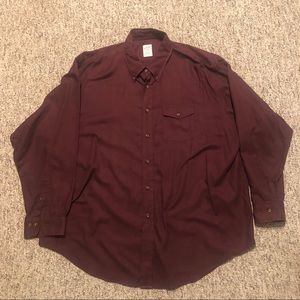 Men’s Brooks Brothers (XXL)  - Maroon Button Down